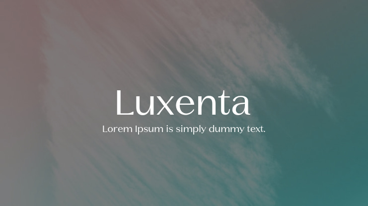 Luxenta Font Family