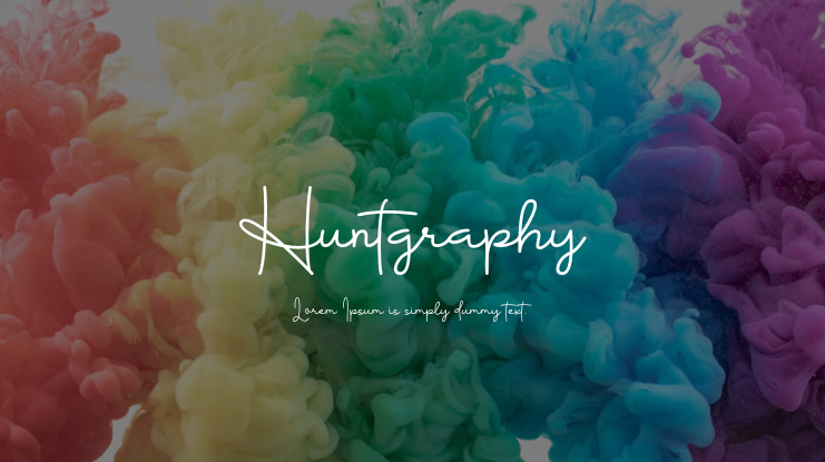 Huntgraphy Font