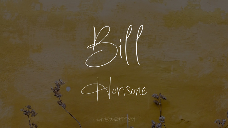 Bill Horisone Font