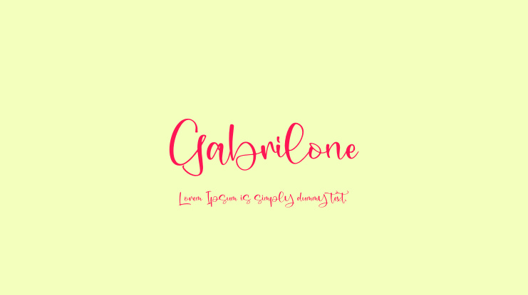 Gabrilone Font