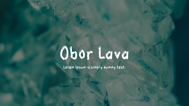 Obor Lava Font