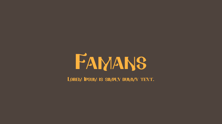 Famans Font