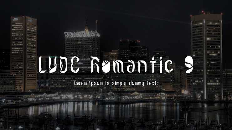LVDC Romantic 9 Font