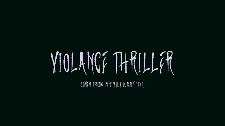 Violance Thriller Font