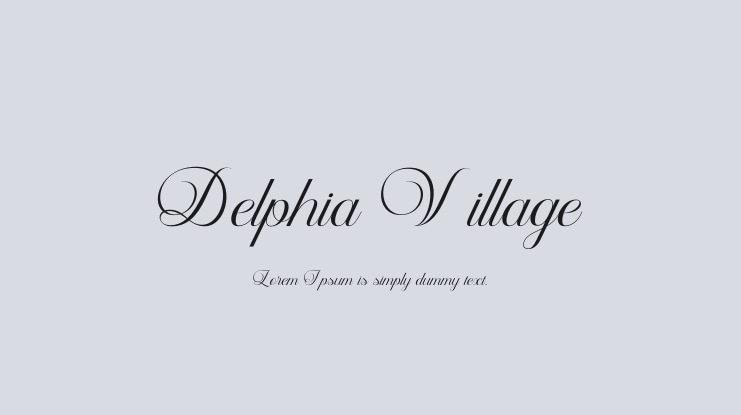 Delphia Village Font
