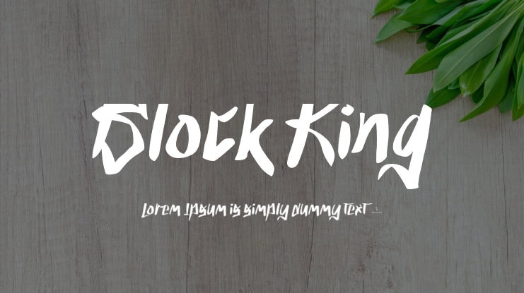 Block King Font