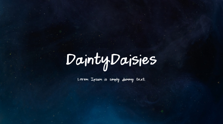 DaintyDaisies Font