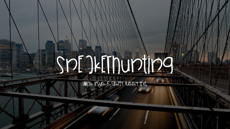 SneakerHunting Font