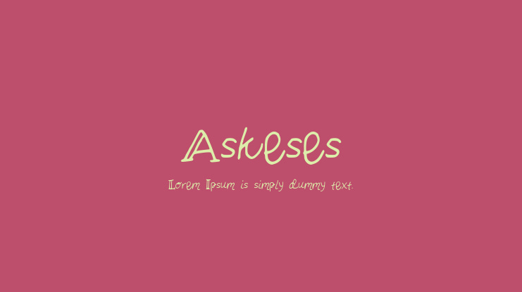 Askeses Font