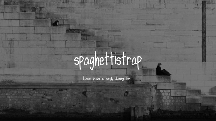 spaghettistrap Font