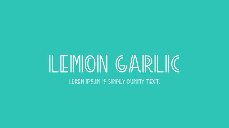 LEMON GARLIC Font