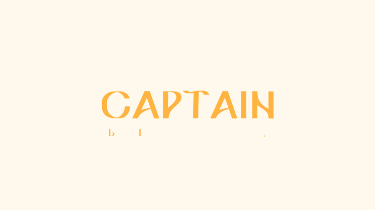 CAPTAIN Font