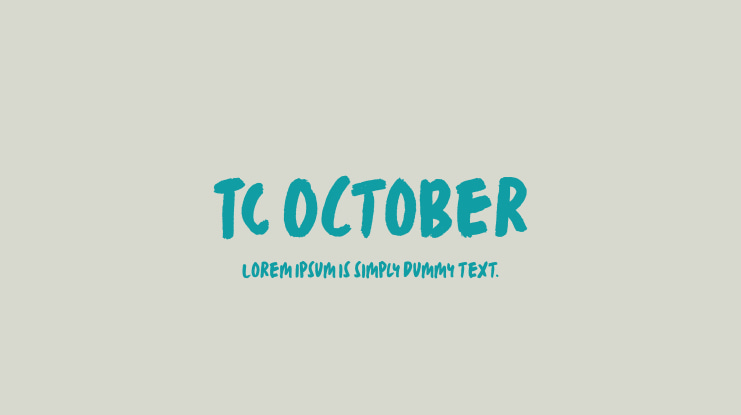 TC October Font