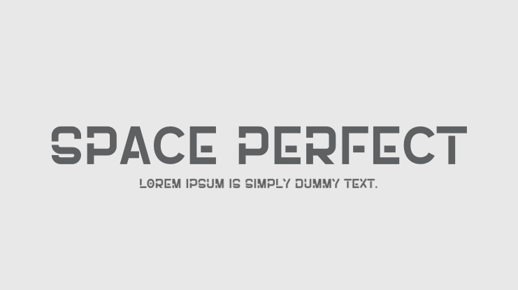 Space Perfect Font