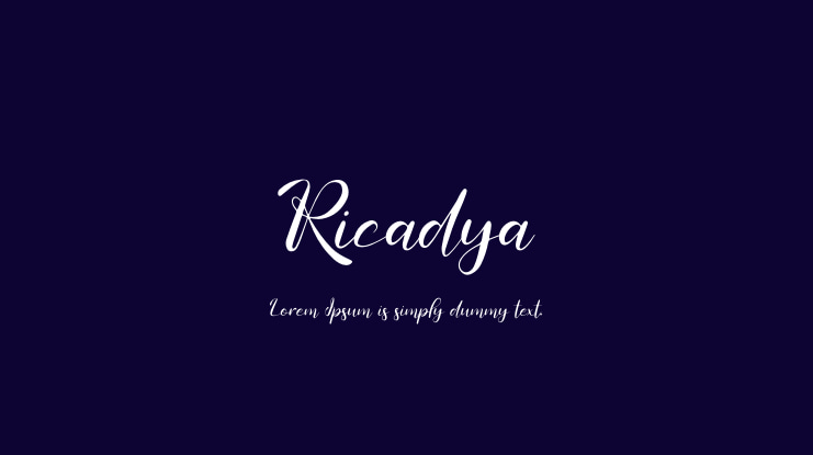 Ricadya Font