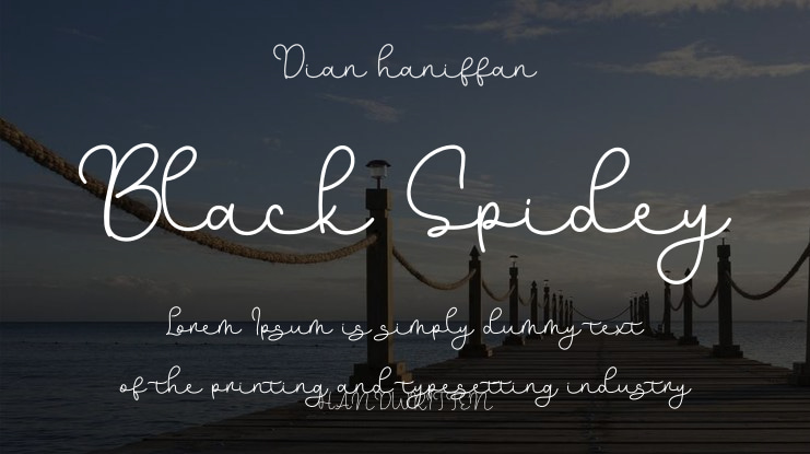 Black Spidey Font