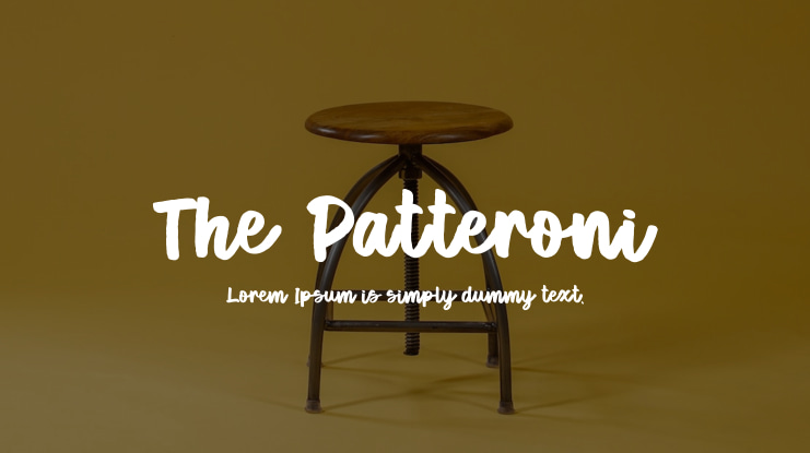 The Patteroni Font