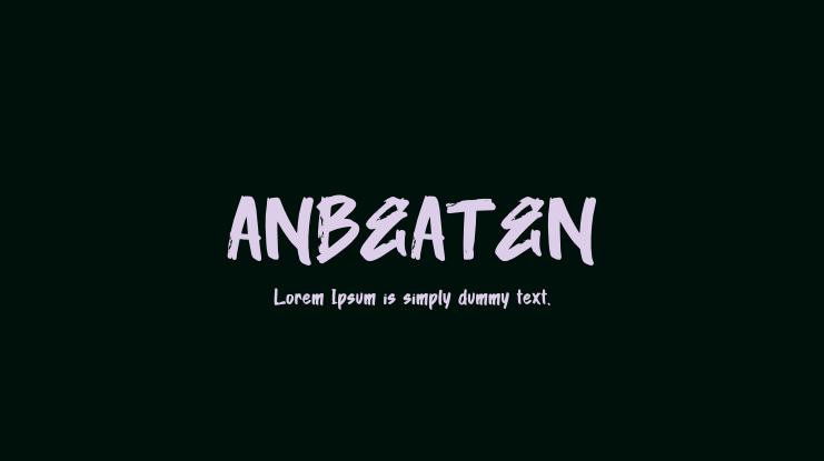 ANBEATEN Font