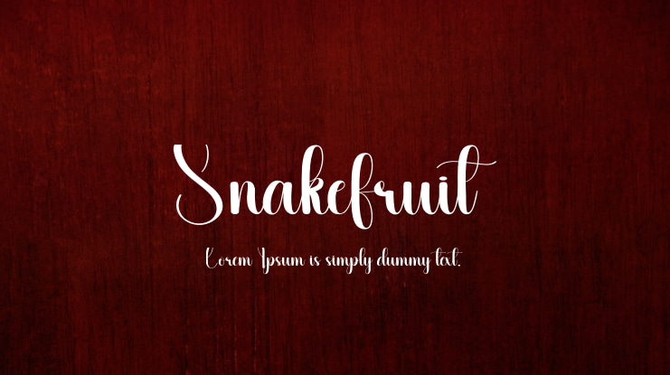 Snakefruit Font