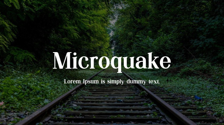 Microquake Font