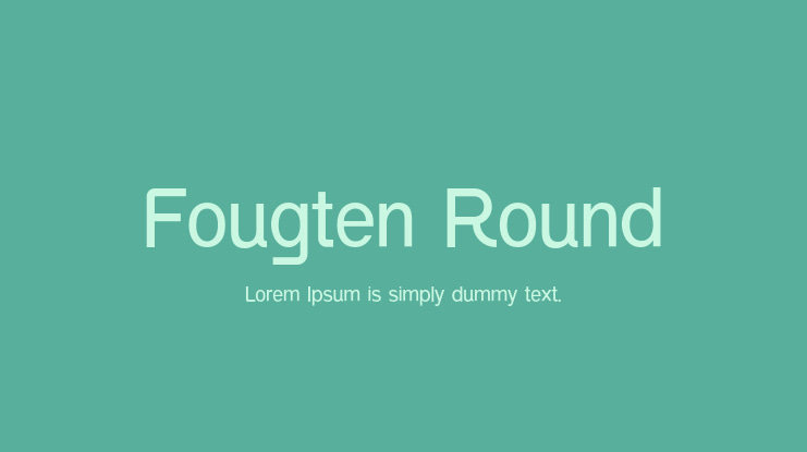Fougten Round Font Family