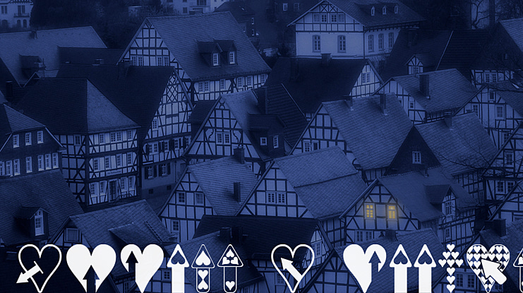 Hearts n Arrows Font