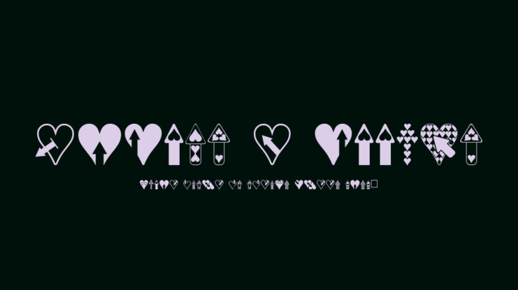 Hearts n Arrows Font
