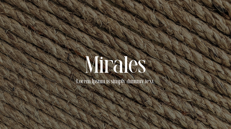 Mirales Font