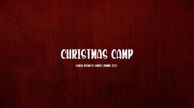 Christmas Camp Font
