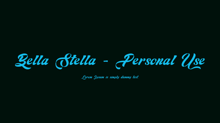 Bella Stella - Personal Use Font