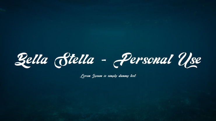 Bella Stella - Personal Use Font