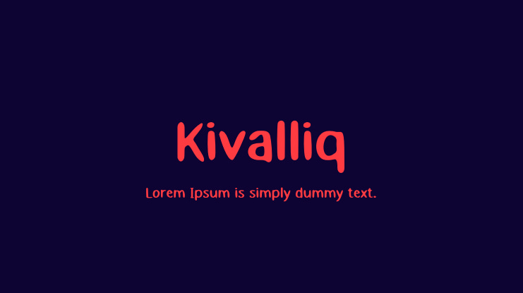 Kivalliq Font