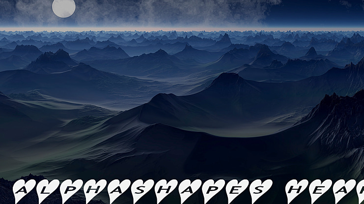 AlphaShapes Hearts Font Family