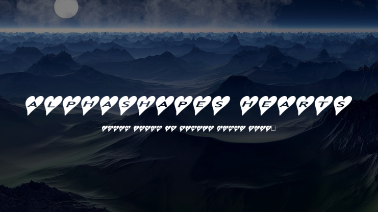 AlphaShapes Hearts Font Family