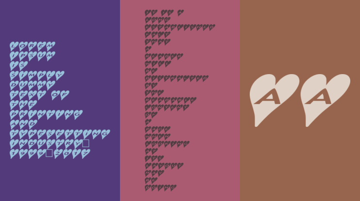 AlphaShapes Hearts Font Family