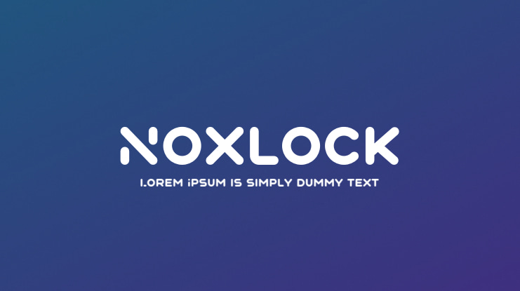 Noxlock Font