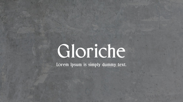 Gloriche Font