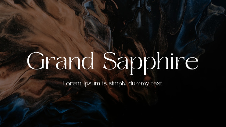 Grand Sapphire Font Family