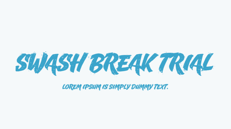 Swash Break Trial Font