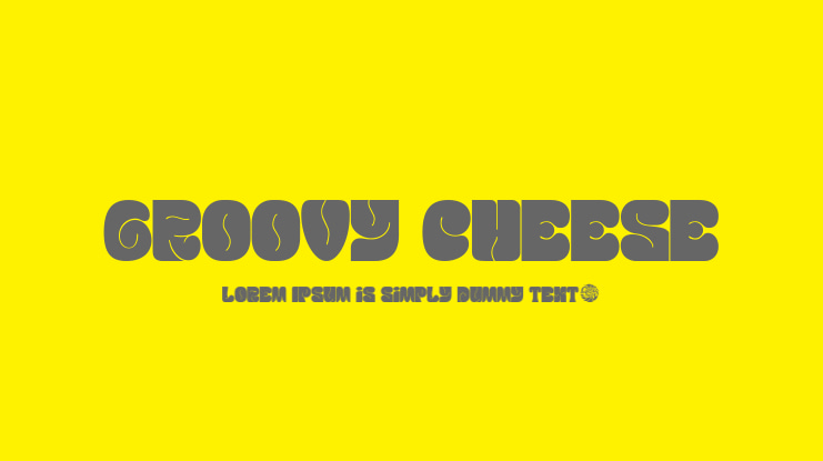 Groovy Cheese Font