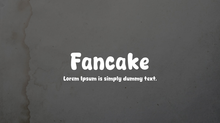 Fancake Font