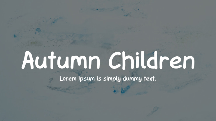 Autumn Children Font