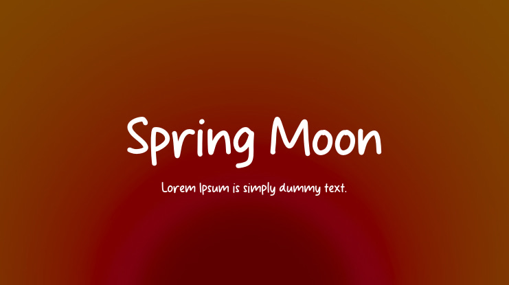 Spring Moon Font