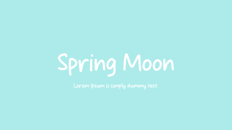 Spring Moon Font