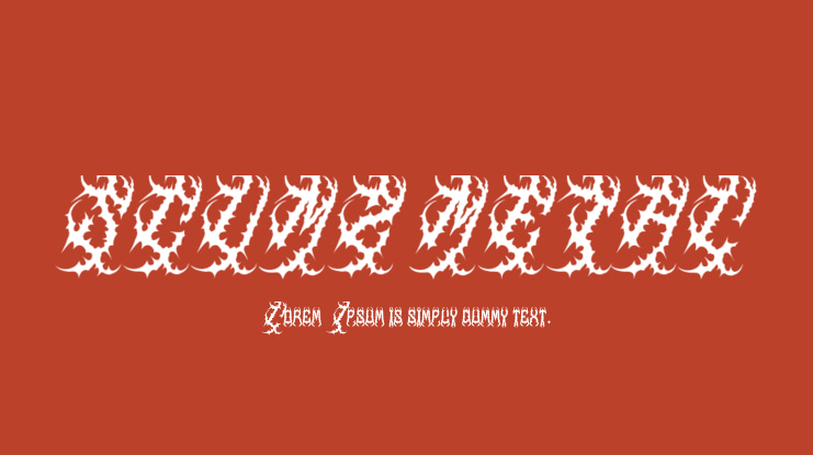 SCUMZ METAL Font
