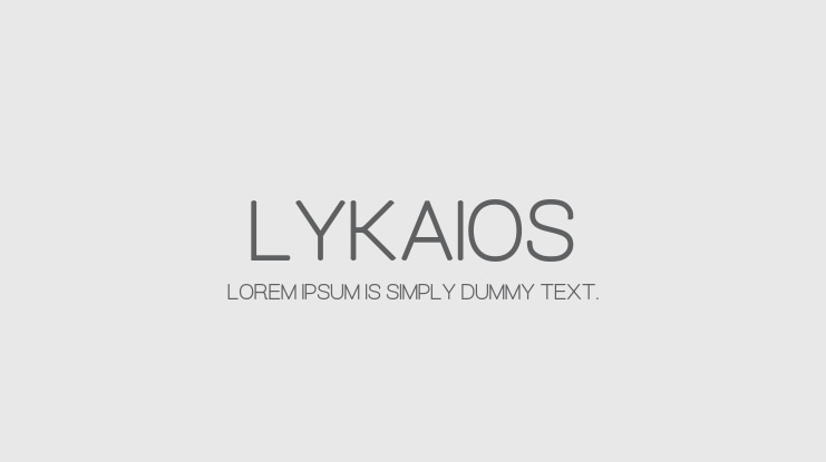 Lykaios Font