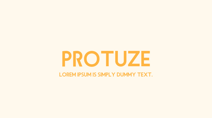 Protuze Font