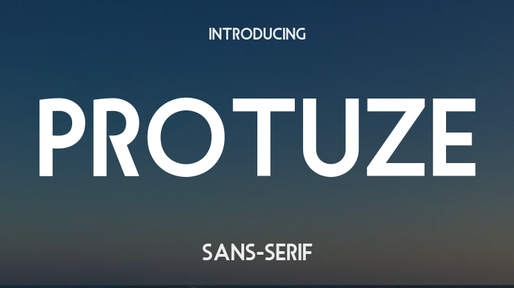 Protuze Font