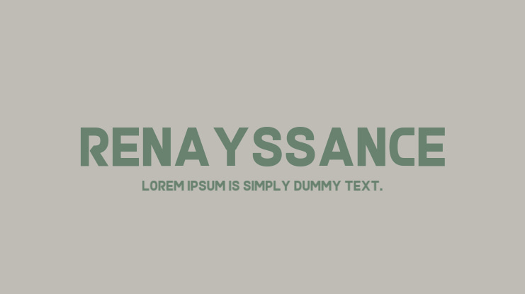 Renayssance Font