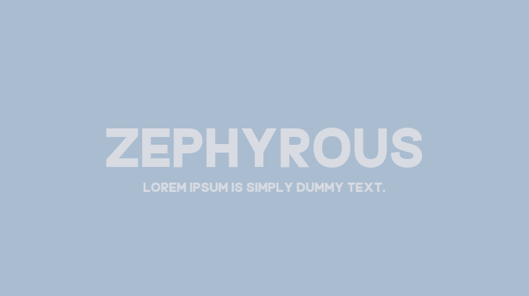 Zephyrous Font